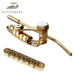 Duesenberg/Goldo BoltOn Les Trem II GOLD Tremolo, ABR-1 Roller Bridge 4 Gibson Stop Tail guitars